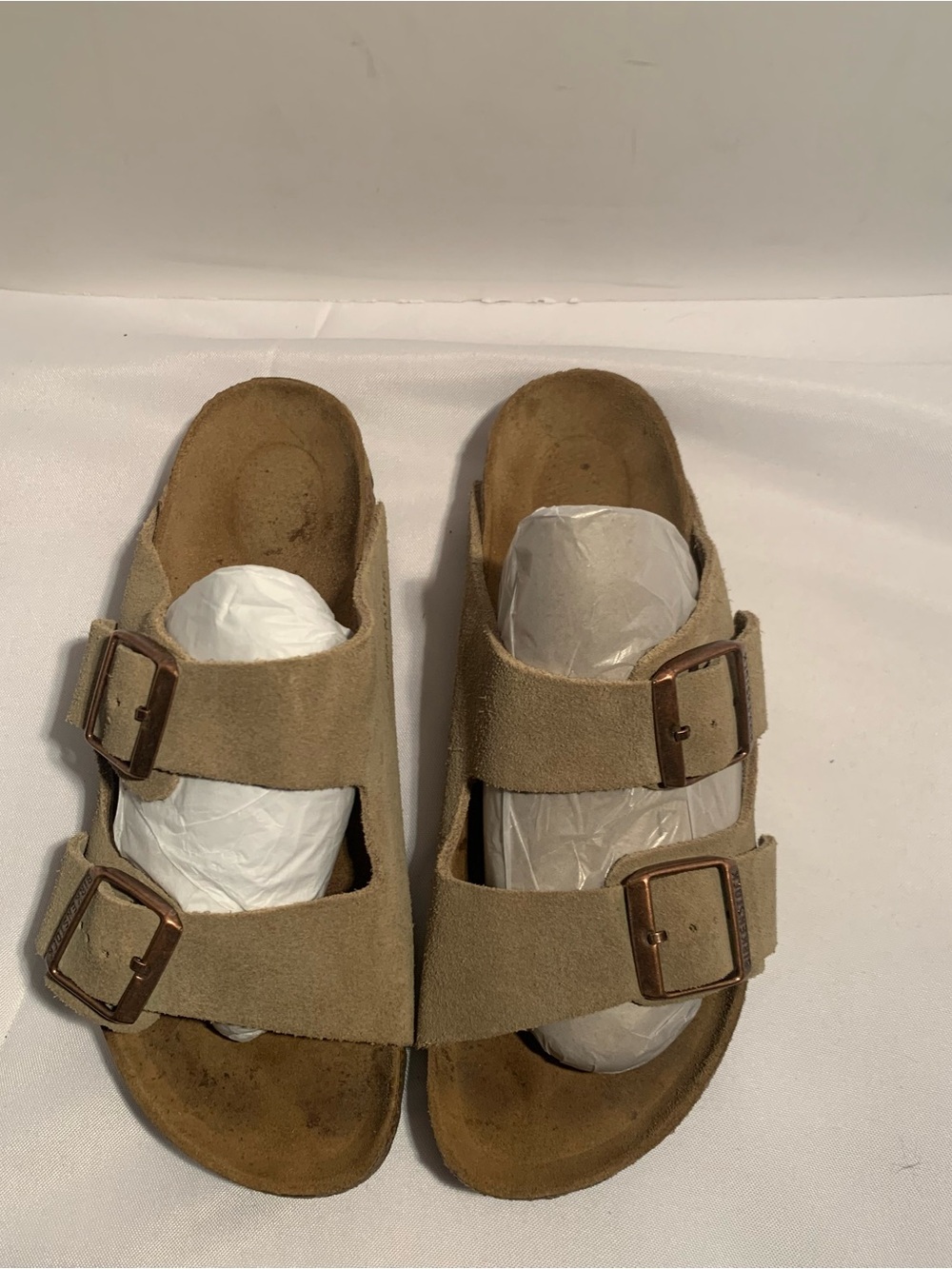 Birkenstock Arizona Double Buckle Suede Slide Sandals -woman size 8 - Picture 2 of 9